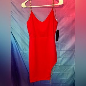 CUTE gold and red dress !